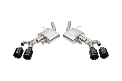 CORSA Performance Corsa 22-25 Cadillac CT4 V Blackwing 3in Active Valve Axle-Back - 4.5in Carbon Fiber Black Tip