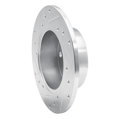 R1 Concepts R1 82-98 Audi Coupe Rear Right Drilled & Slotted Silver Brake Rotor