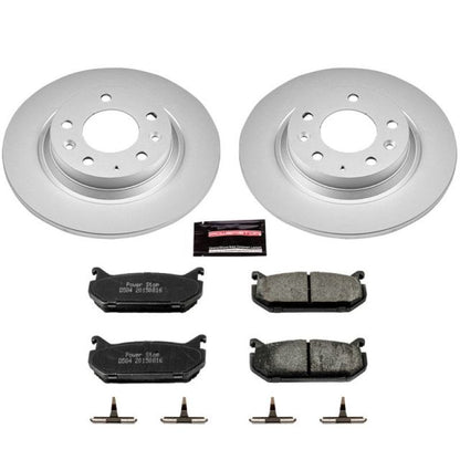 PowerStop Power Stop 98-02 Mazda 626 Rear Z17 Evolution Geomet Coated Brake Kit