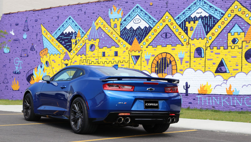 CORSA Performance Corsa 2017-2024 Chevrolet Camaro SS 6.2L V8 2.75in Polished Sport Axle-Back Exhaust