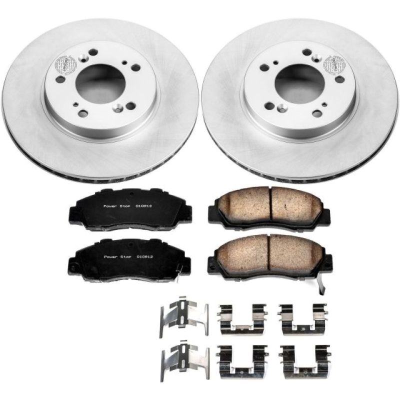 PowerStop Power Stop 97-01 Acura Integra Front Z17 Evolution Geomet Coated Brake Kit