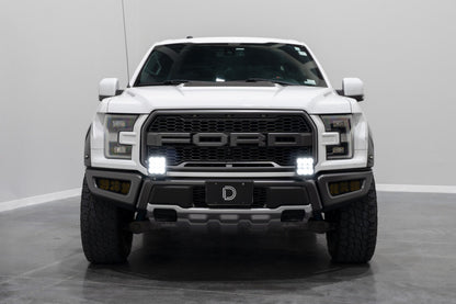Diode Dynamics 17-20 Ford Raptor SS5 Bumper LED Pod Light Kit - Yellow Pro Driving