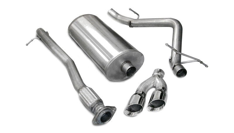 CORSA Performance Corsa 2007-2008 Chevrolet Silverado Crew Cab/Short Bed 1500 4.8L V8 Polished Sport Cat-Back Exhaust