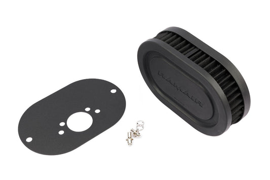 Ramair Pleated Carburettor Intake Air Filter Baseplate to fit SU HS6 (Mini Offset) 40mm