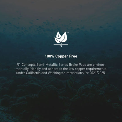 R1 Concepts R1 94-04 Ford Mustang Rear Semi Met Brake Pads