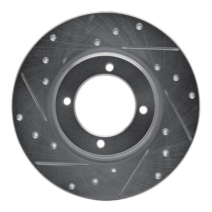 R1 Concepts R1 74-84 Ford COURIER (USA/Canada) Front Left Drilled & Slotted Silver Brake Rotor