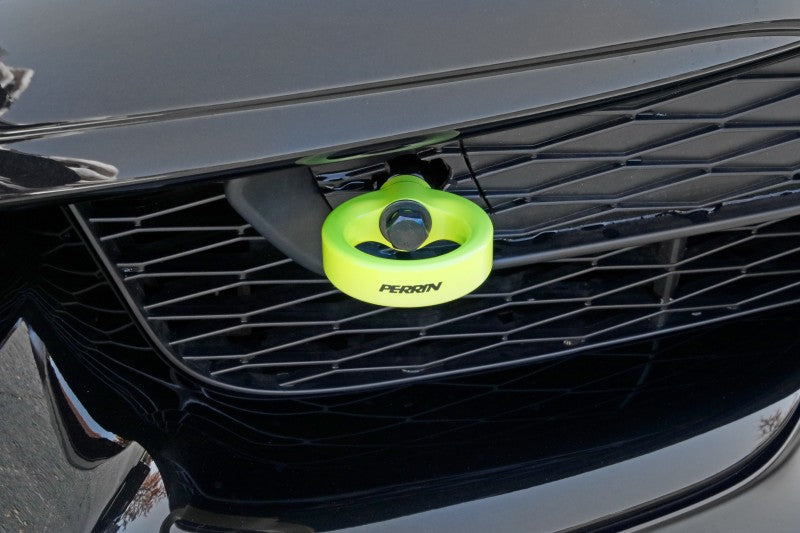 Perrin Performance PERRIN 20-25 Toyota Supra Tow Hook Kit (Front) - Neon Yellow