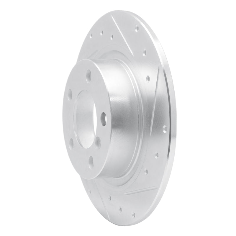 R1 Concepts R1 15-26 BMW 228I xDrive Gran Coupe Front Right Drilled & Slotted Silver Brake Rotor