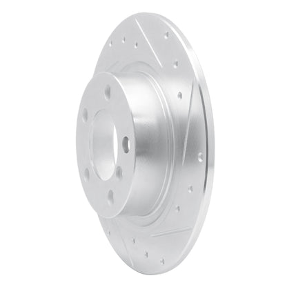 R1 Concepts R1 15-26 BMW 228I xDrive Gran Coupe Front Right Drilled & Slotted Silver Brake Rotor