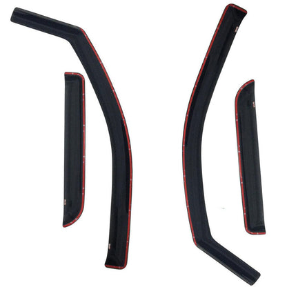 Westin 2007-2014 Chevy Silverado 2500/3500 Extended Cab In-Channel Wind Deflector 4pc - Smoke