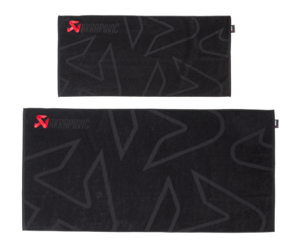 Akrapovic Akrapovic Towel Set - Black w/ Red Logo