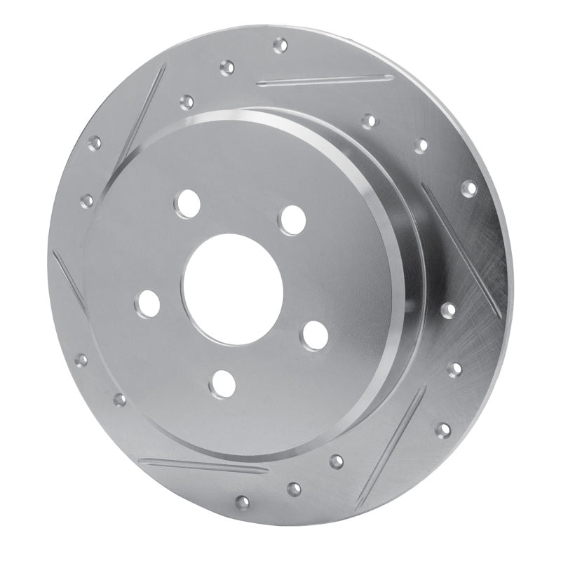 R1 Concepts R1 95-03 Chrysler PT Cruiser Rear Left Drilled & Slotted Silver Brake Rotor
