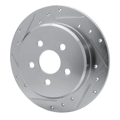 R1 Concepts R1 95-03 Chrysler PT Cruiser Rear Left Drilled & Slotted Silver Brake Rotor