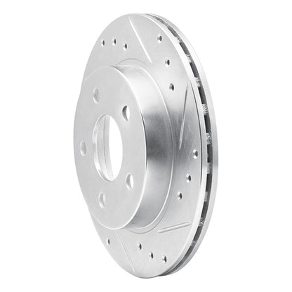 R1 Concepts R1 93-98 Ford Thunderbird Rear Right Drilled & Slotted Silver Brake Rotor