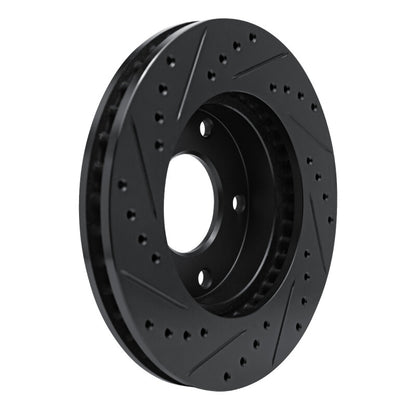 R1 Concepts R1 69-78 Cadillac Eldorado Rear/Front Right Drilled & Slotted Black Brake Rotor