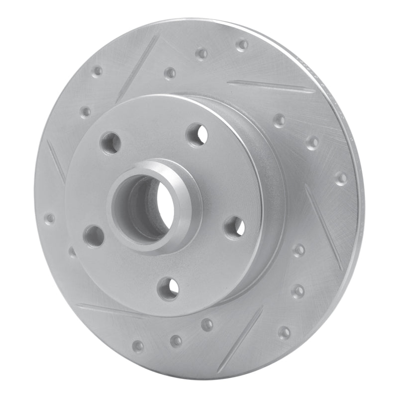 R1 Concepts R1 92-98 Volkswagen Passat (USA/Canada) Rear Left Drilled & Slotted Silver Brake Rotor