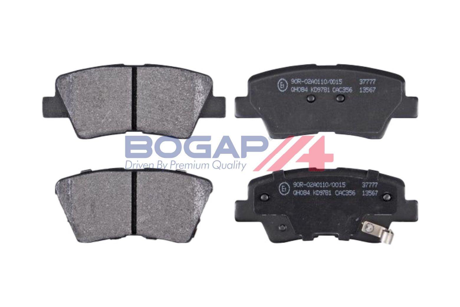 BOGAP Y8210231 Brake Pad Set, Disc Brake