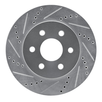 R1 Concepts R1 98-99 Cadillac DEVILLE Front Left Drilled & Slotted Silver Brake Rotor