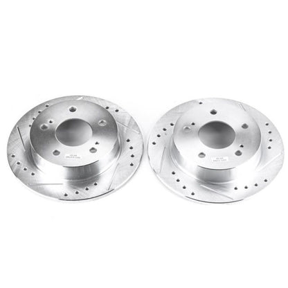 PowerStop Power Stop 94-98 Nissan 240SX Rear Evolution Drilled & Slotted Rotors - Pair