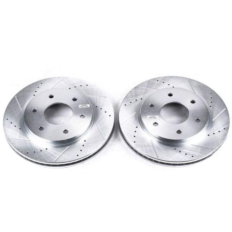 PowerStop Power Stop 04-05 Infiniti QX56 Front Evolution Drilled & Slotted Rotors - Pair