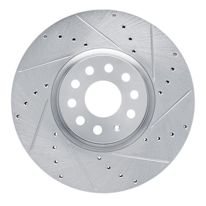 R1 Concepts R1 18-25 Volkswagen ATLAS Front Right Drilled & Slotted Silver Brake Rotor