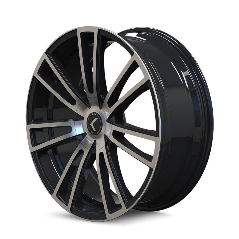 Kraze Wheels Kraze KR183 Spectra 20x8.5 / 5x108/114.3 BP / 38mm Offset / 72.62mm Hub Gloss Black Machined Wheel