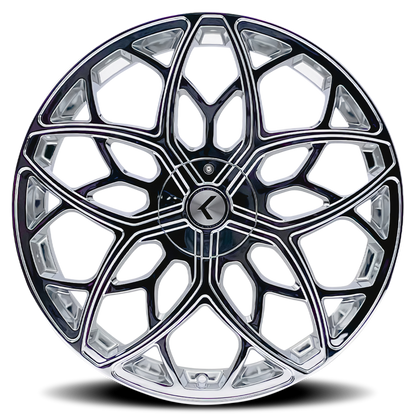 Kraze Wheels Kraze KR184 Ricochet 22x8.5 / 5x115/120 BP / 38mm Offset / 74.1mm Hub Chrome Wheel