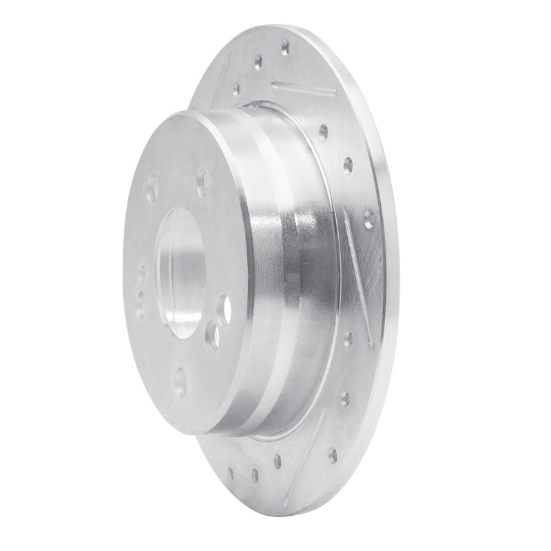 R1 Concepts R1 83-95 Mercedes-Benz E300 Rear Left Drilled & Slotted Silver Brake Rotor