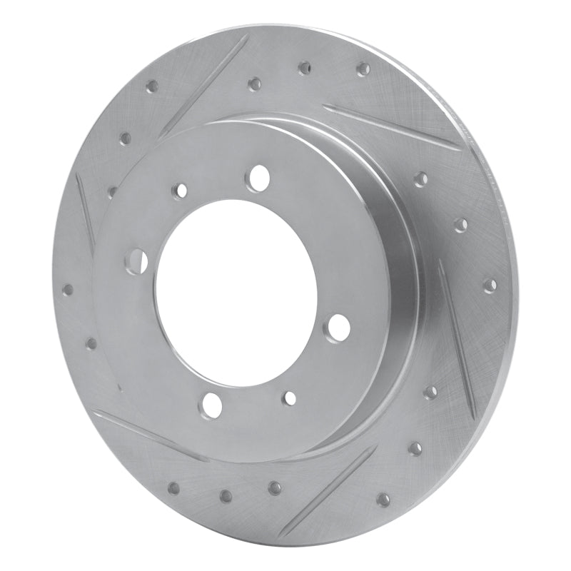 R1 Concepts R1 00-07 Mitsubishi Space Star (Mexico) Rear Left Drilled & Slotted Silver Brake Rotor