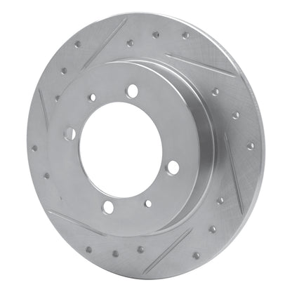 R1 Concepts R1 00-07 Mitsubishi Space Star (Mexico) Rear Left Drilled & Slotted Silver Brake Rotor