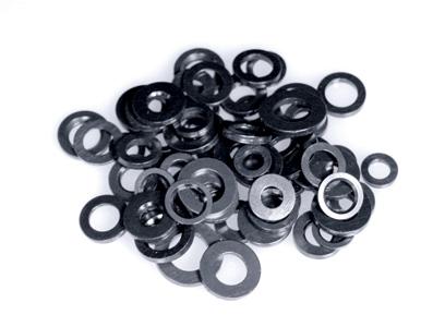 ARP 3/8 ID .625 OD Chamfer Black Washer - 10 Pack