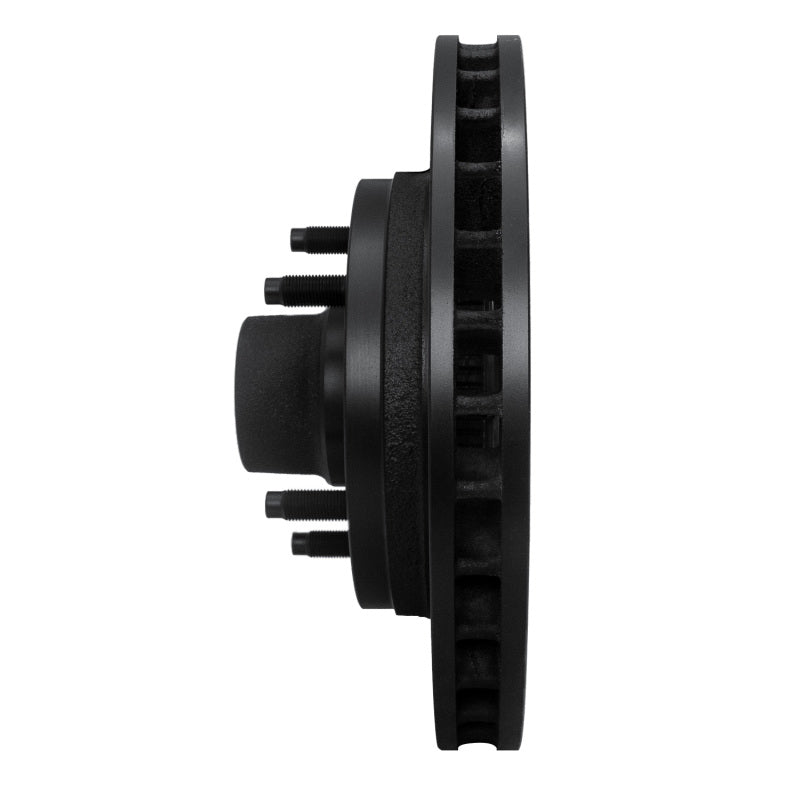 R1 Concepts R1 94-99 Dodge Ramcharger (Mexico) Front Right Drilled & Slotted Black Brake Rotor