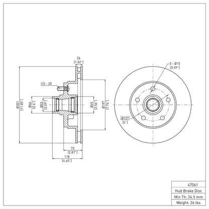 DFC 77-95 Buick Electra Front Brake Rotor