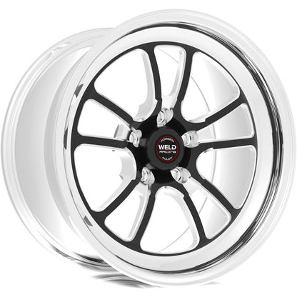 Weld S70 18x11 / 5x4.75 BP / 7.6in. BS Black Wheel (High Pad) - Non-Beadlock