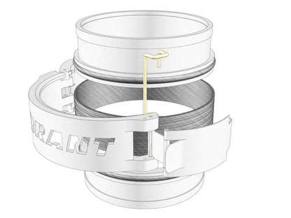 Vibrant Vanjen Aluminum Union Sleeve for 3in OD Tubing (for use with Weld Fittings Part #12546)