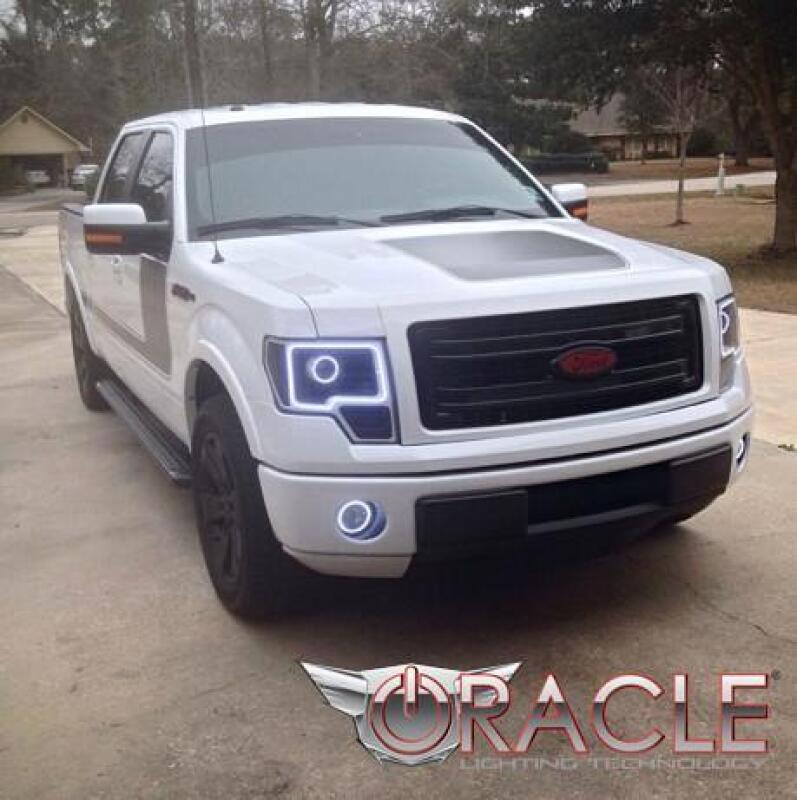 ORACLE Lighting Oracle 13-14 Ford F-150 / Raptor LED Headlight Projector Halo Kit - Blue