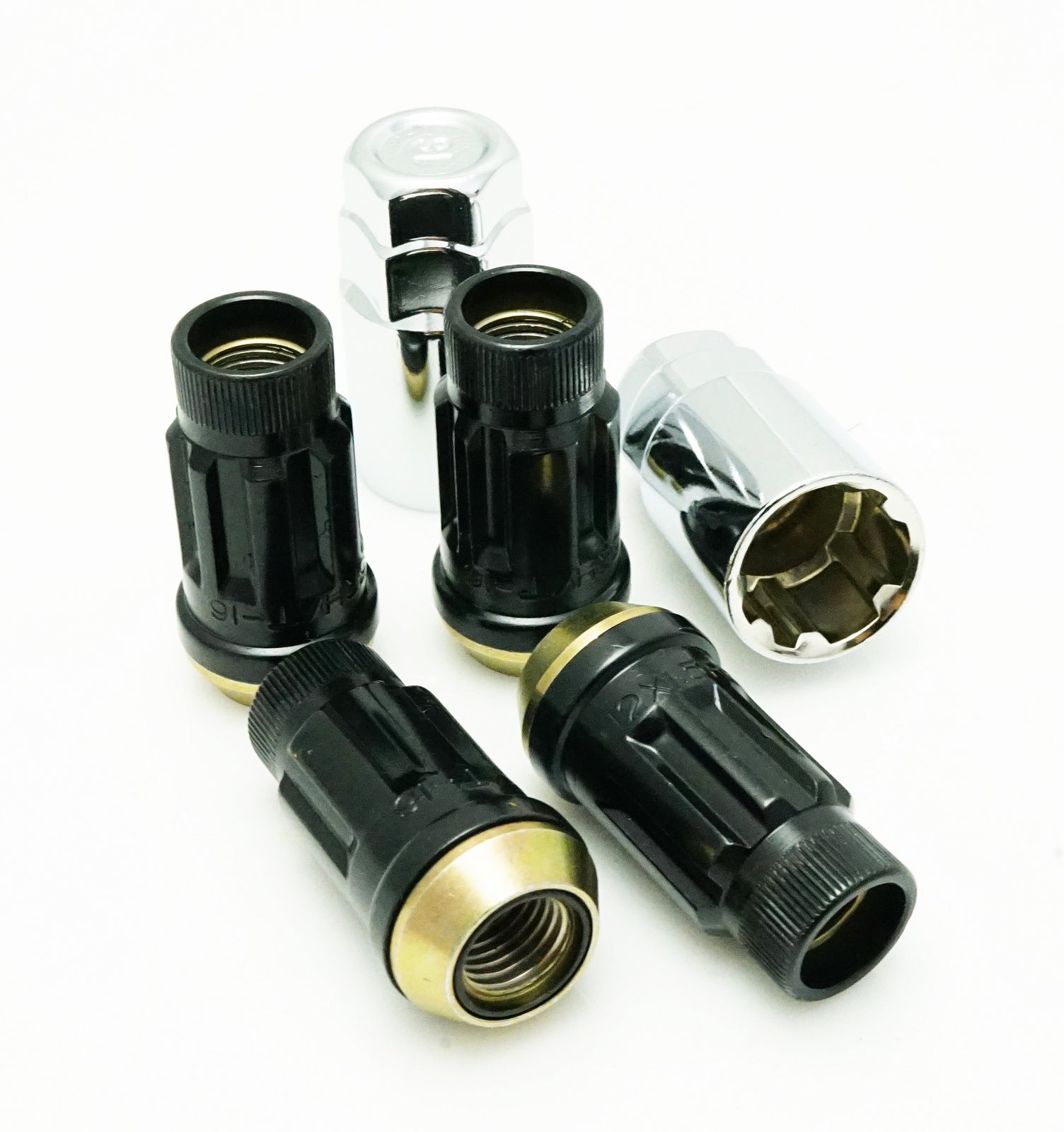 MUTEKI 34937B LUG NUTS KIT SR45R LOCK SET 12X1.25 45MM BLACK