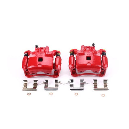 PowerStop Power Stop 07-18 Nissan Sentra Front Red Calipers w/Brackets - Pair