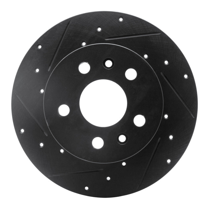 R1 Concepts R1 72-78 Volkswagen Type 2 Front Left Drilled & Slotted Black Brake Rotor