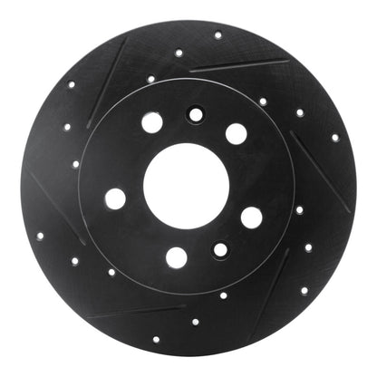R1 Concepts R1 72-78 Volkswagen Type 2 Front Left Drilled & Slotted Black Brake Rotor