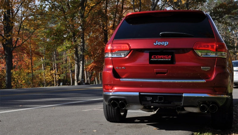 CORSA Performance Corsa 2014-2021 Jeep Grand Cherokee 3.6L V6 Black Sport Cat-Back Exhaust