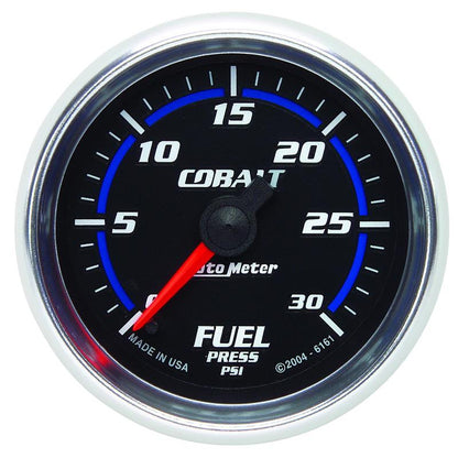 Autometer Cobalt 52mm 0-30 PSI Full Sweep Electronic Fuel Pressure Gauge