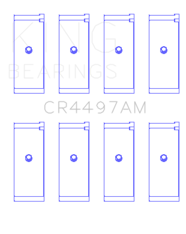 King Engine Bearings Mitsubishi 4G12 (Size +0.50mm) Connecting Rod Bearing Set
