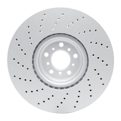 DFC 15-19 BMW X5 Right Front Drilled Hi-Carbon Alloy Geomet Coated Rotor