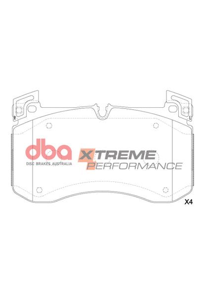 DBA 18-19 Mercedes-Benz G63 AMG XP Performance Front Brake Pads