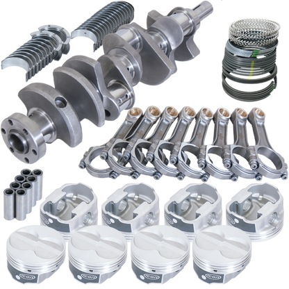 Eagle Ford 289/302 3.250in Crank 5.400in I-Beam Rod -11cc Flat Top 4.000in Pistons Rotating Assembly