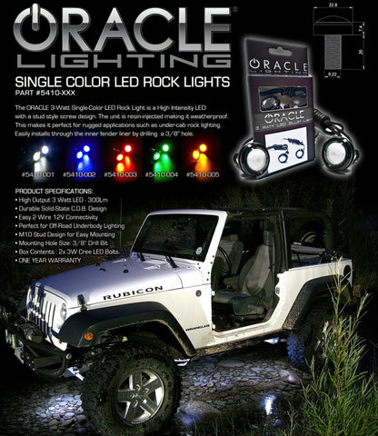 ORACLE Lighting Oracle 3W Universal Cree LED Billet Lights - Green