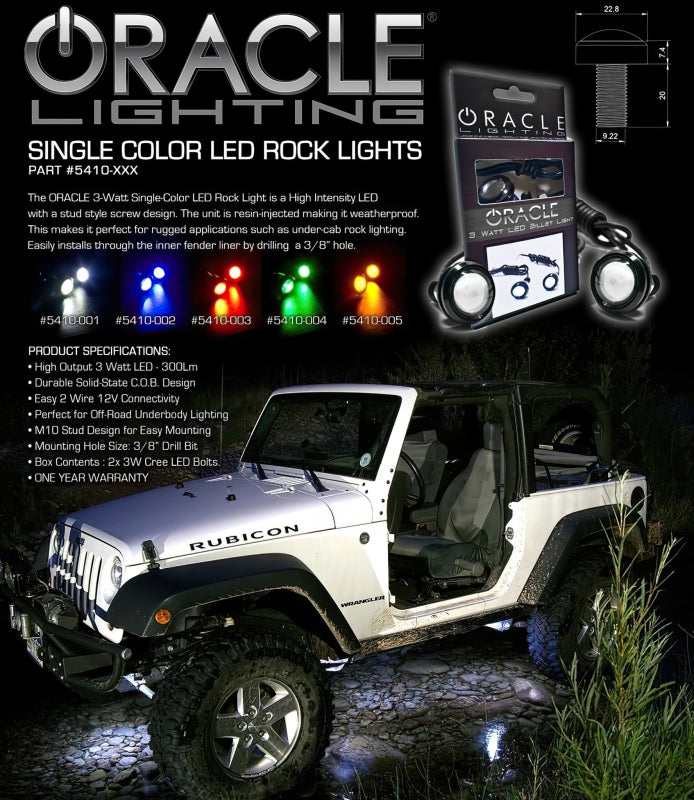 ORACLE Lighting Oracle 3W Universal Cree LED Billet Light - White