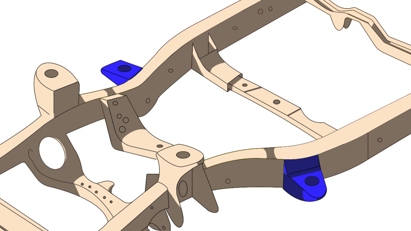 RustBuster Rust Buster 4Runner & FJ Cruiser Front Body Frame Mount - Left