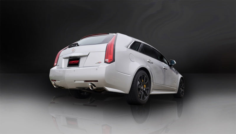 CORSA Performance Corsa 2011-2014 Cadillac CTS Wagon V 6.2L V8 Polished Sport Axle-Back Exhaust